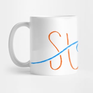 Surf Lettering Mug